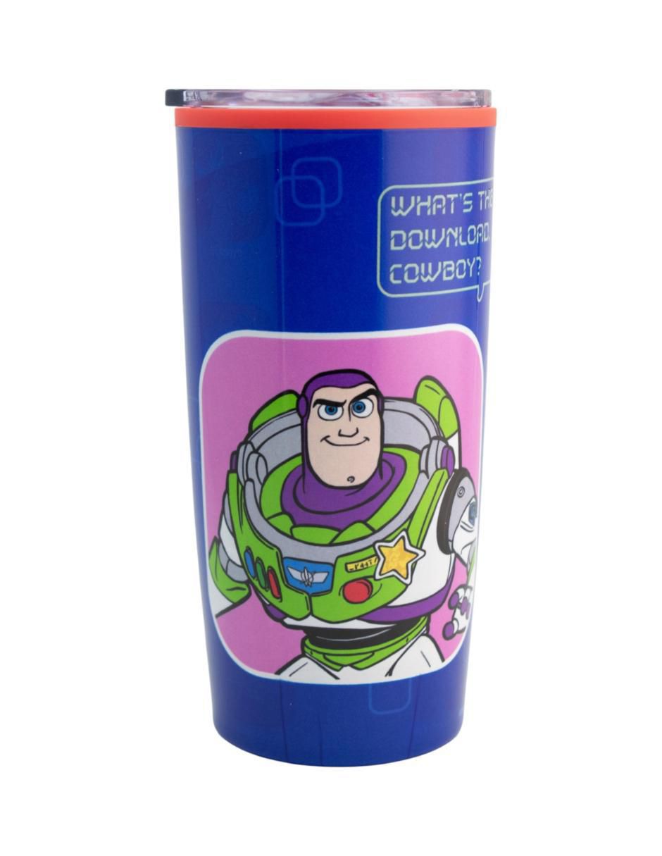 Termo doble pared de acero con plástico Toy Story con tapa a presión 500 ml Termo doble pared de acero con plástico Toy Story con tapa a presión 500 ml