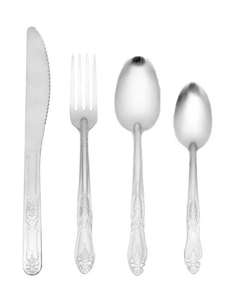 Set cubiertos azalea "de" acero inoxidable 12 piezas "piezas" 4