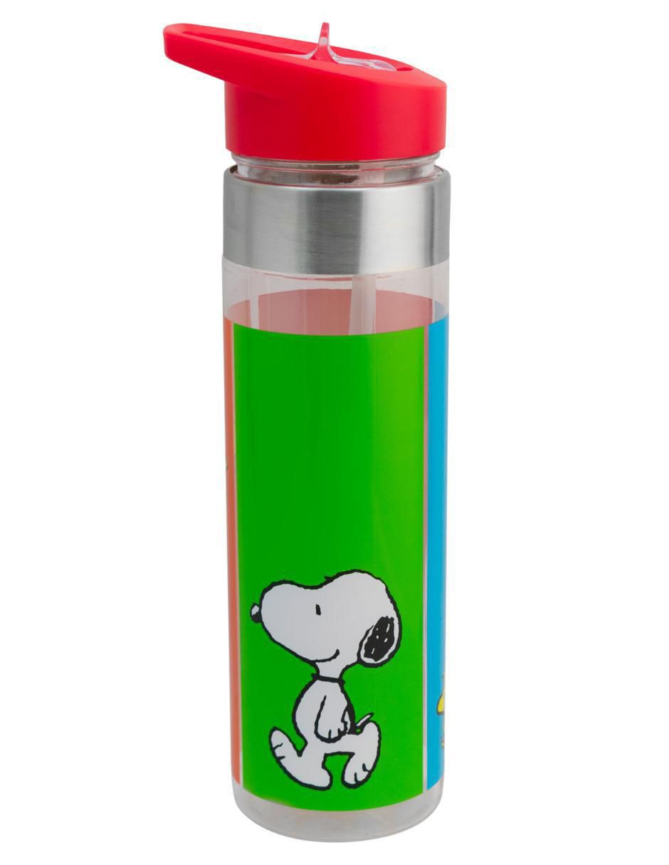 Botella hidratación Peanuts con tapa push pull 650 ml