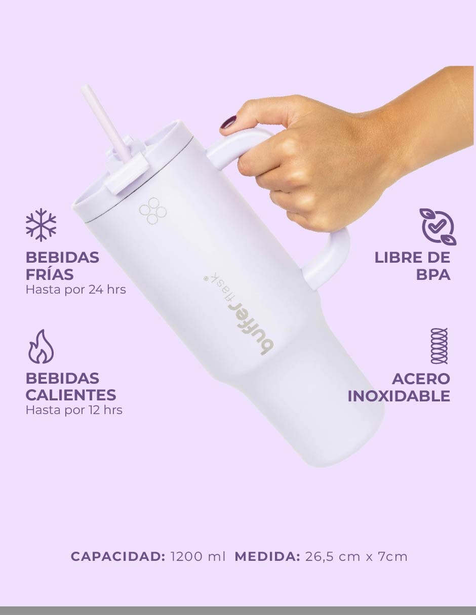Termo de acero inoxidable con tapa rosca 7