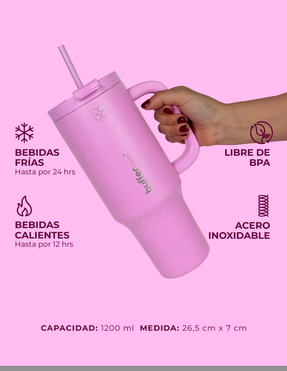 Termo de acero inoxidable con tapa rosca 5