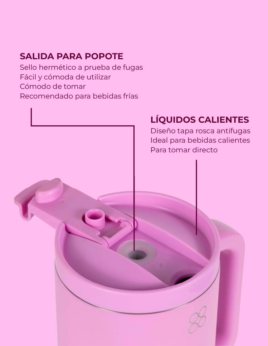 Termo de acero inoxidable con tapa rosca 7