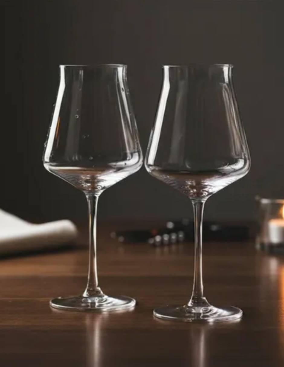 Copa para vino Bohemia de vidrio 6 piezas 3