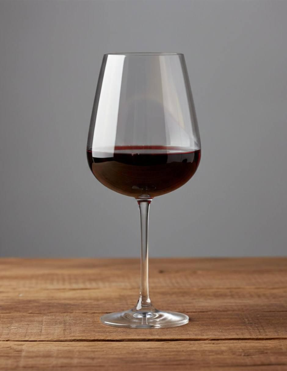 Set de copas para vino de vidrio 6 piezas