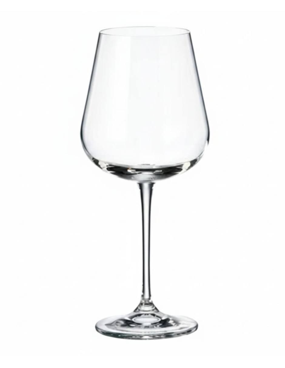 Set de copas para vino de vidrio 6 piezas