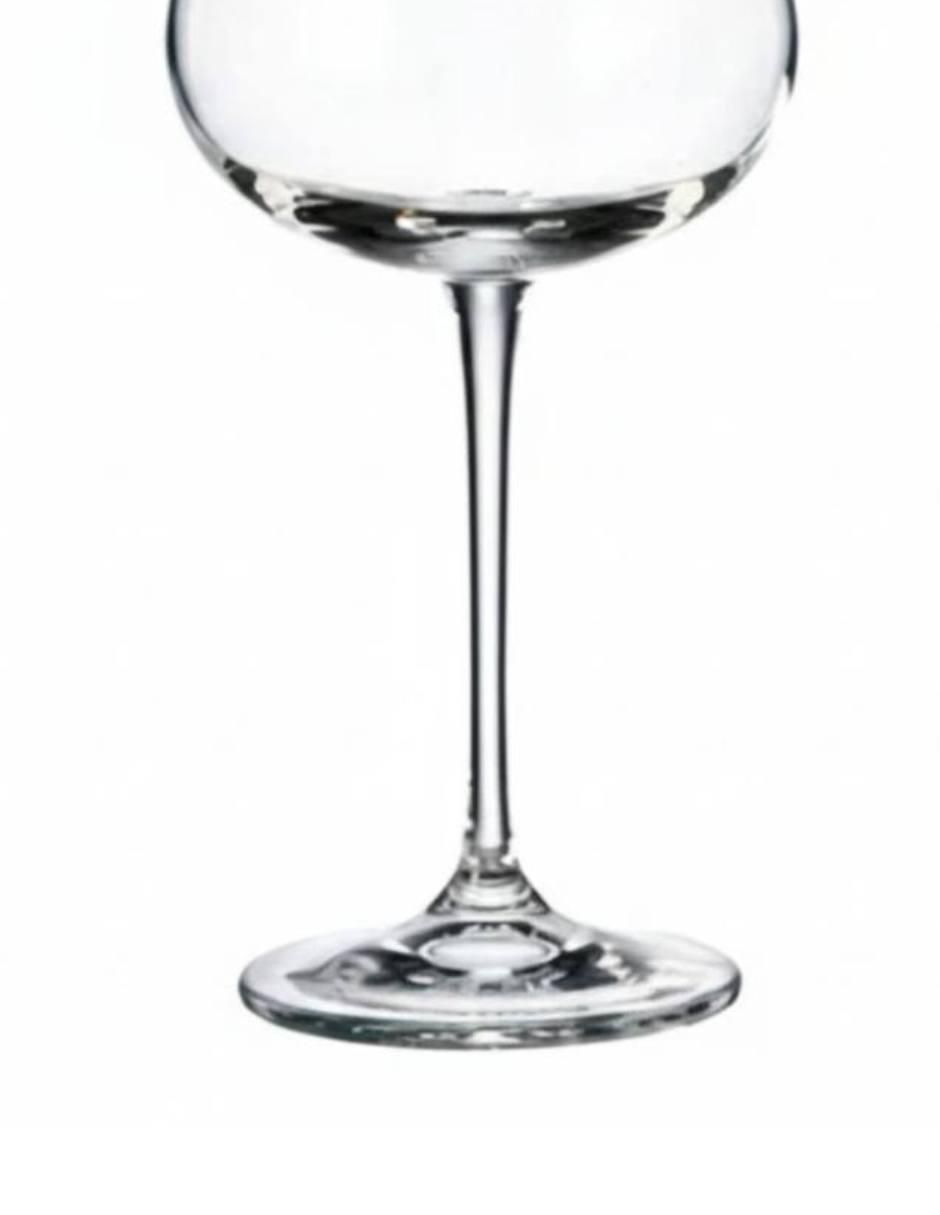 Set de copas para vino de vidrio 6 piezas