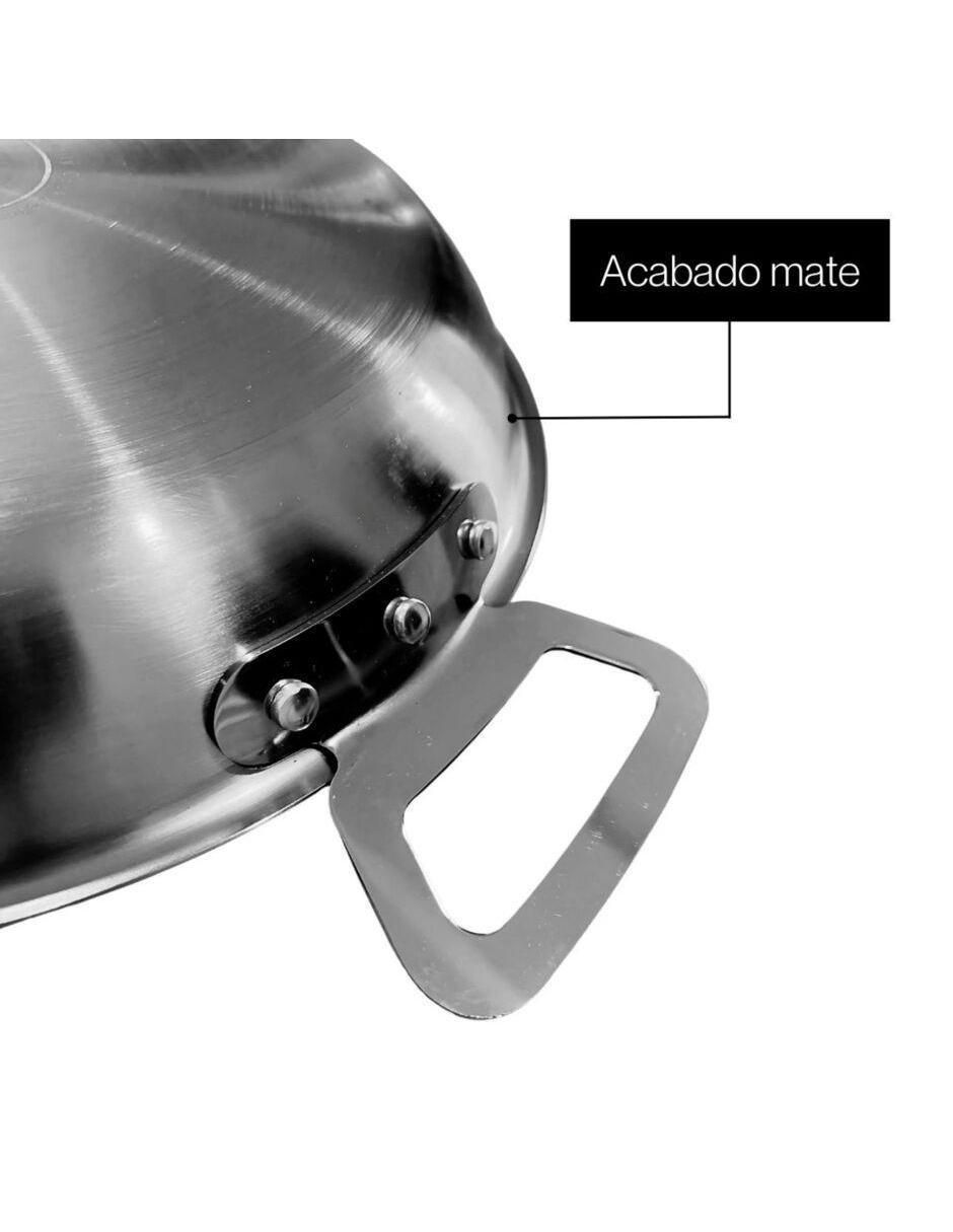 Paellera Moven de acero