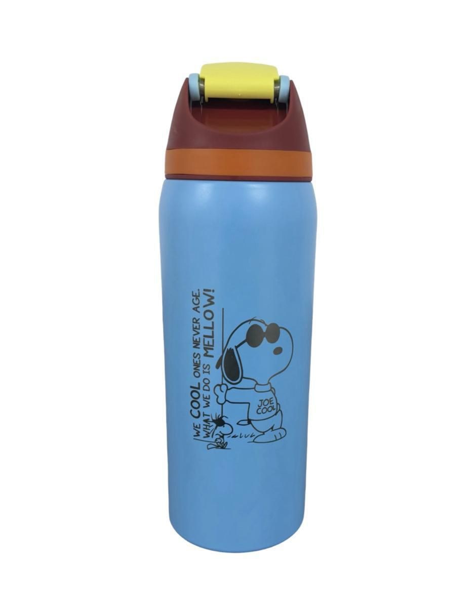 Termo de acero inoxidable Snoopy con tapa push pull 2