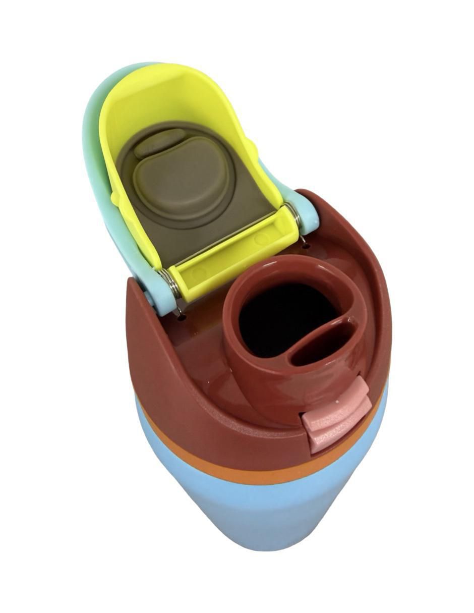 Termo de acero inoxidable Snoopy con tapa push pull 5