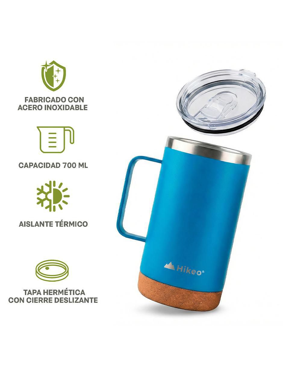 Set termo de acero inoxidable con tapa disc top 7