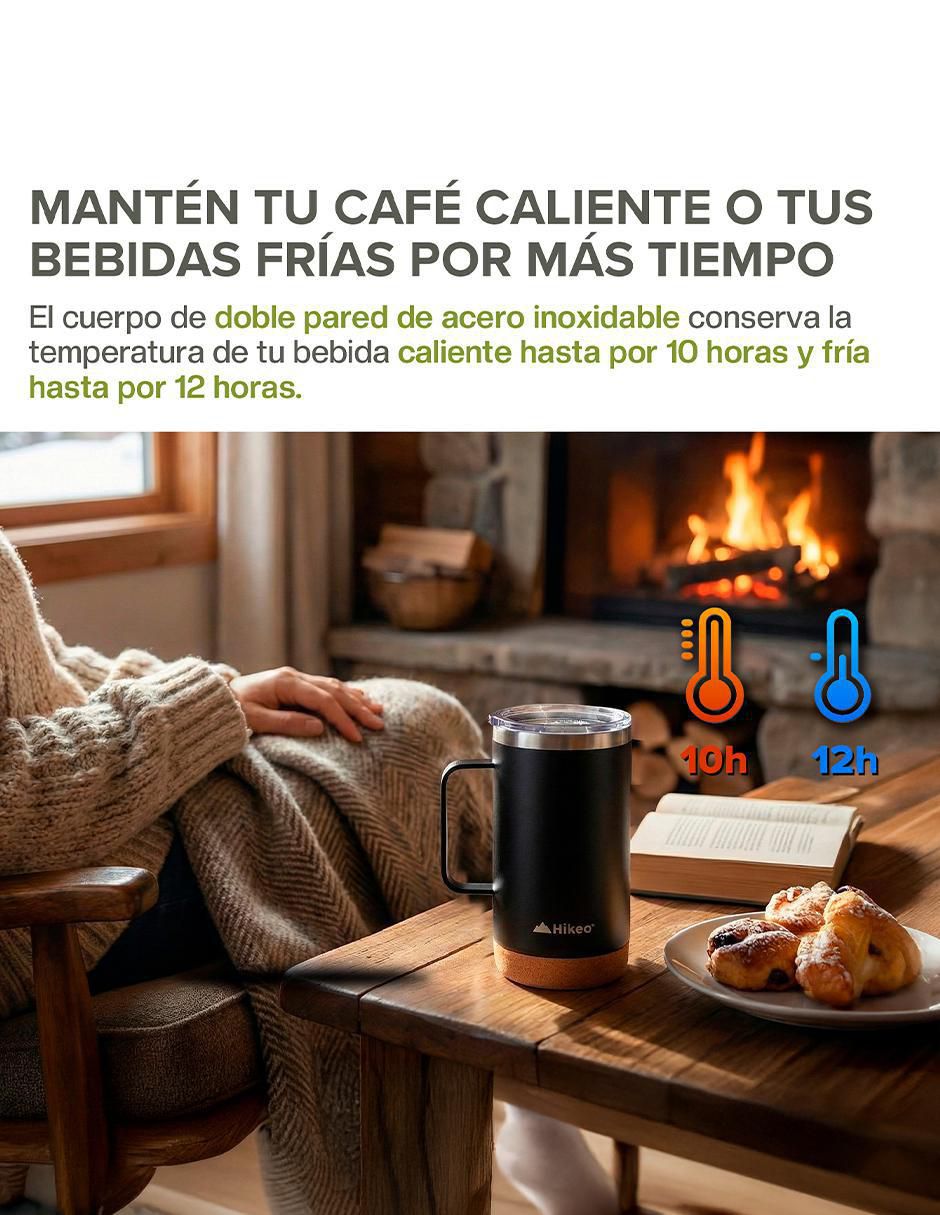 Set termo de acero inoxidable con tapa disc top 5
