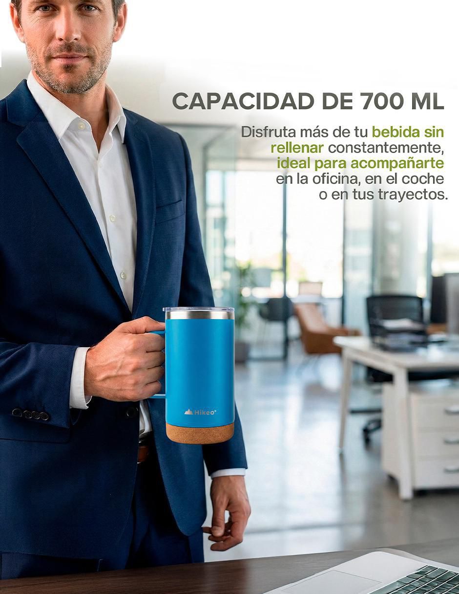 Set termo de acero inoxidable con tapa disc top 8