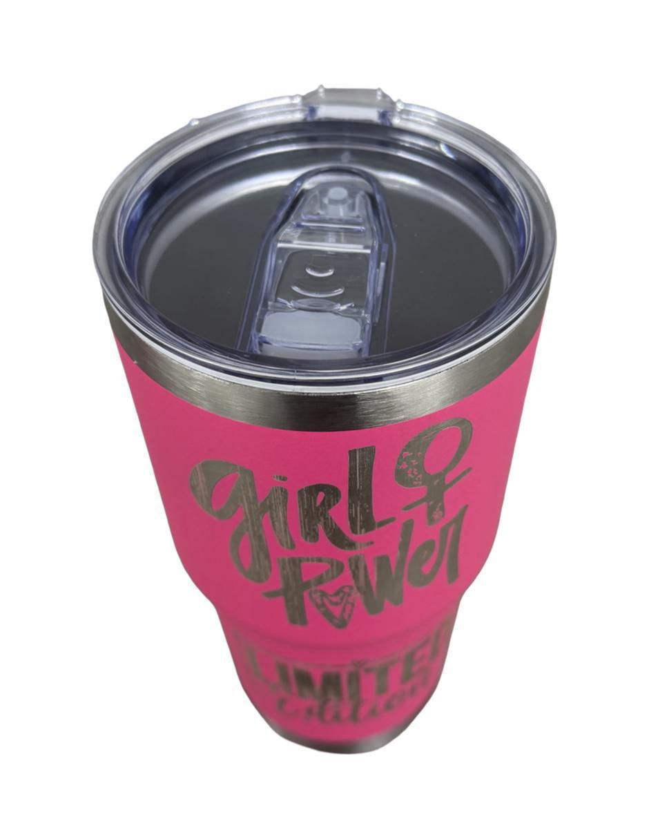 Set termo de acero inoxidable Power Girls con tapa rosca