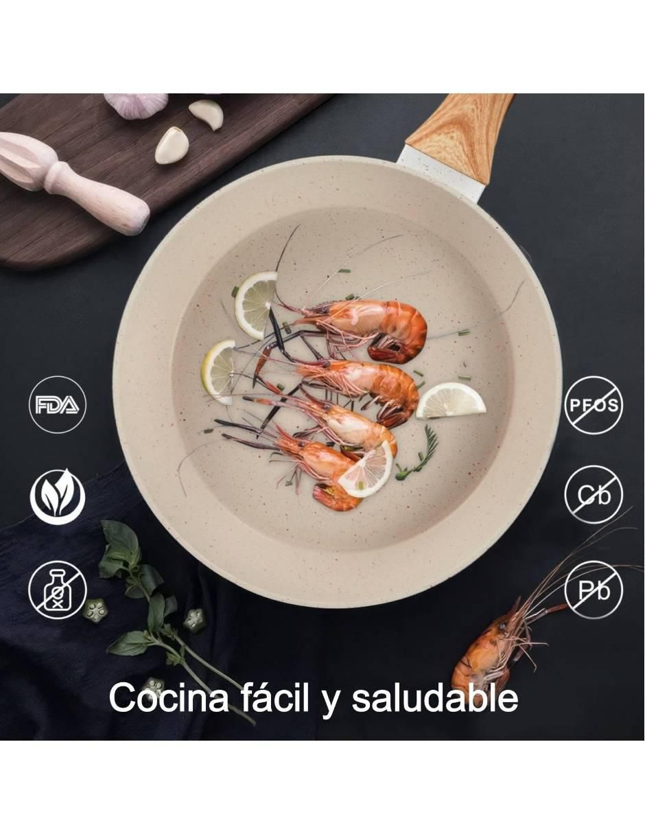 Batería de cocina U Shop Mexico US-307 antiadherente cerámica 12 piezas
