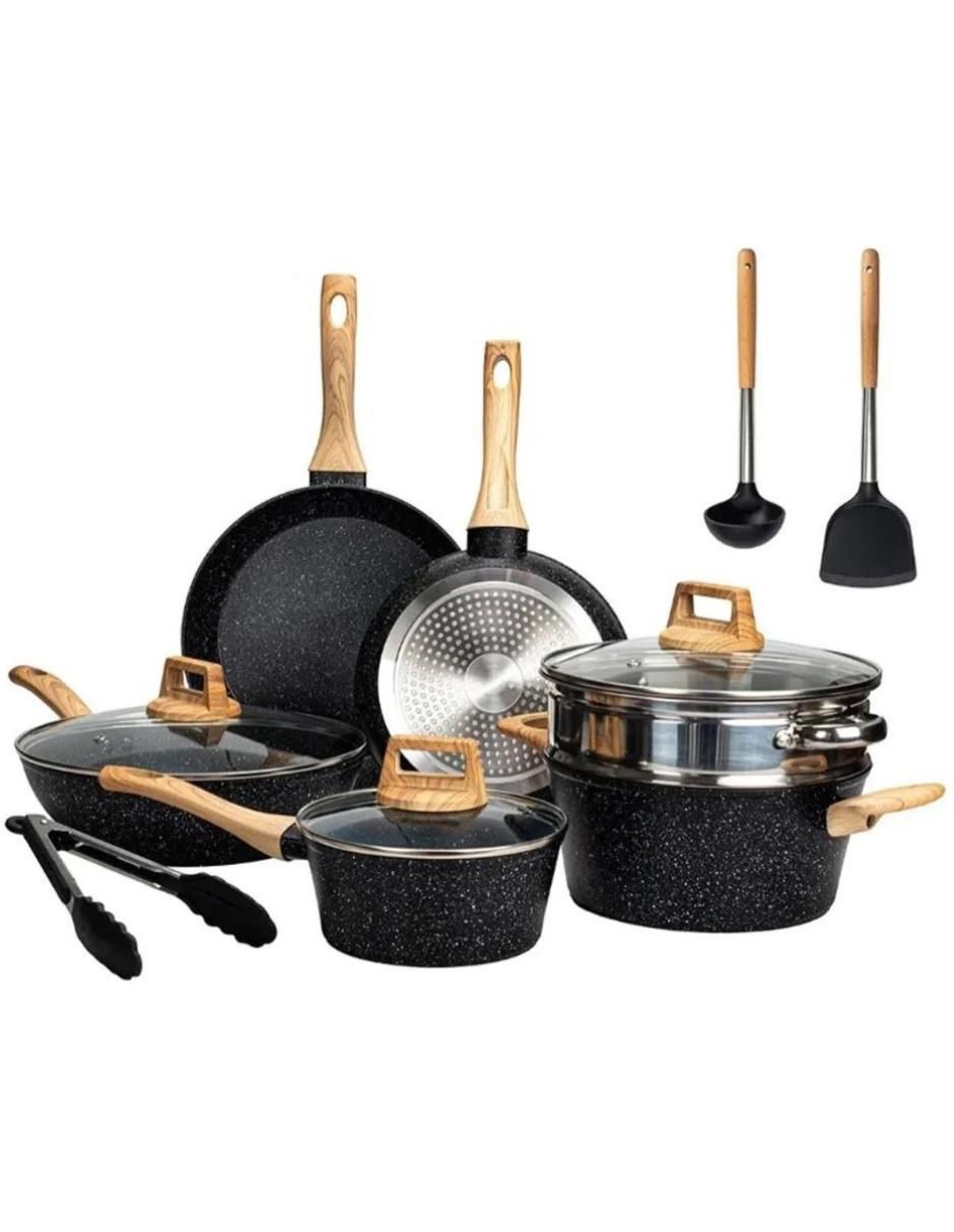 Batería de cocina US-307 antiadherente cerámica 12 piezas