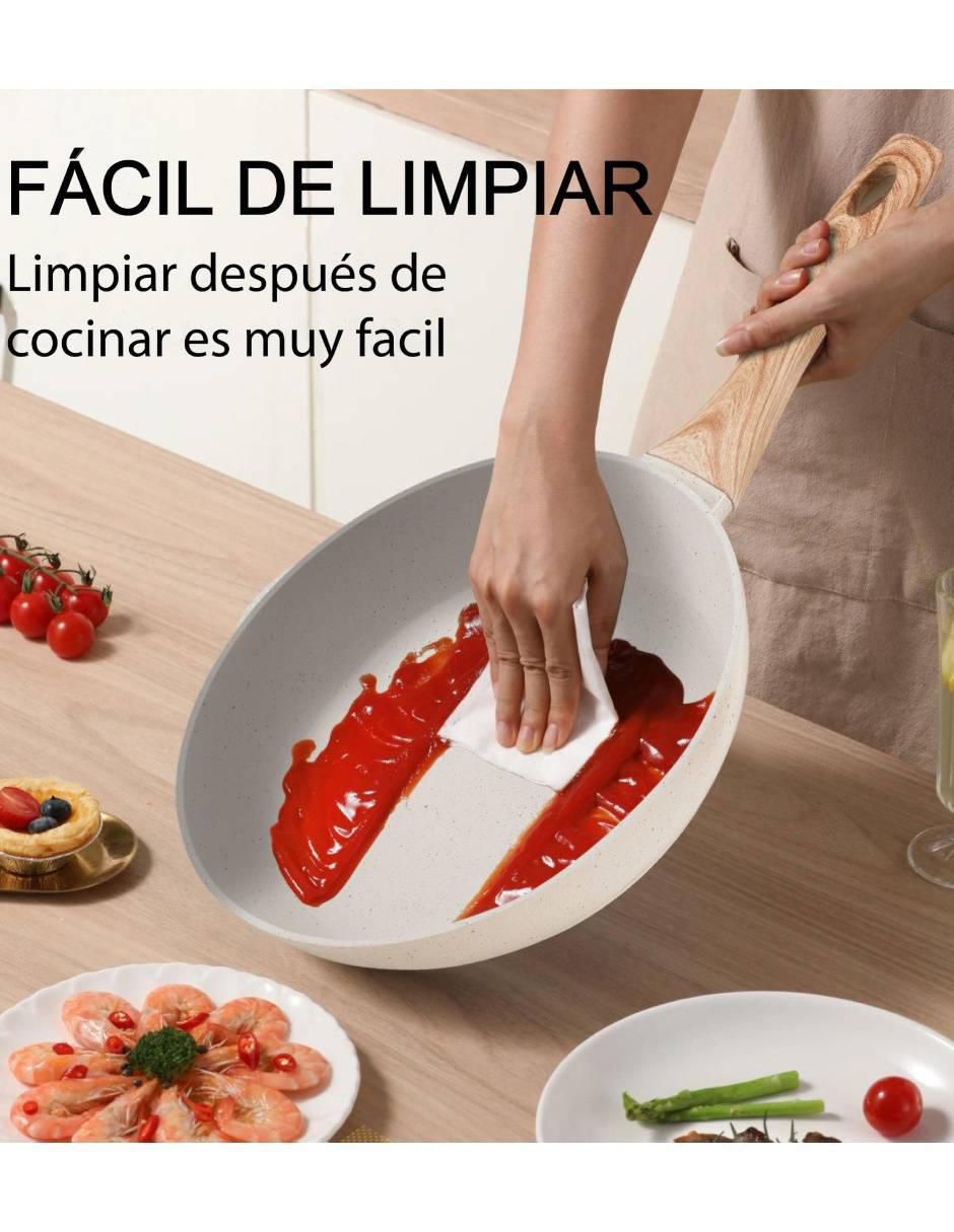 Batería de cocina U Shop Mexico US-307 antiadherente cerámica 12 piezas