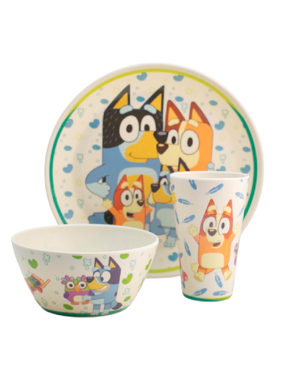 Vajilla cerrada bluey bluey de bambÏ para 4 personas 1