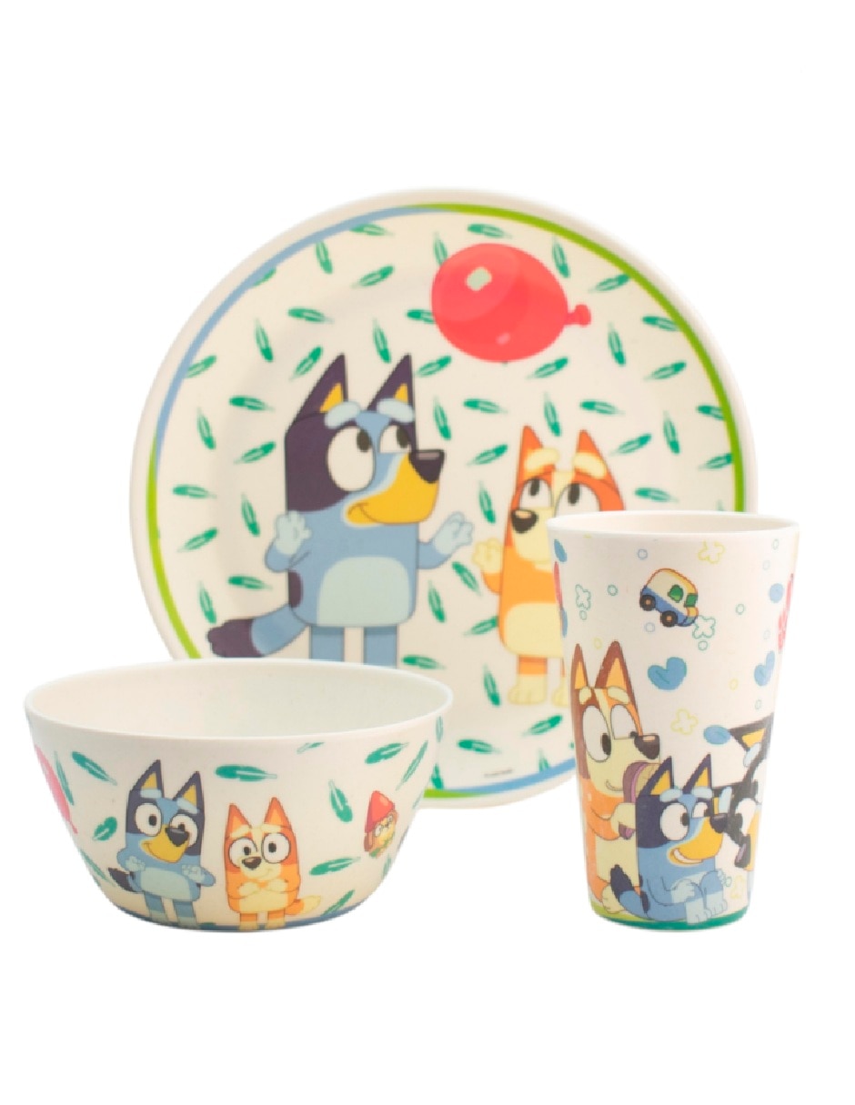 Vajilla cerrada bluey bluey de bambÏ para 4 personas 3