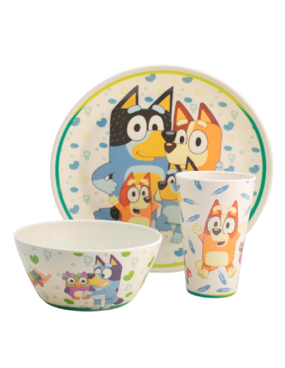 Vajilla cerrada bluey bluey de bambÏ para 4 personas 4