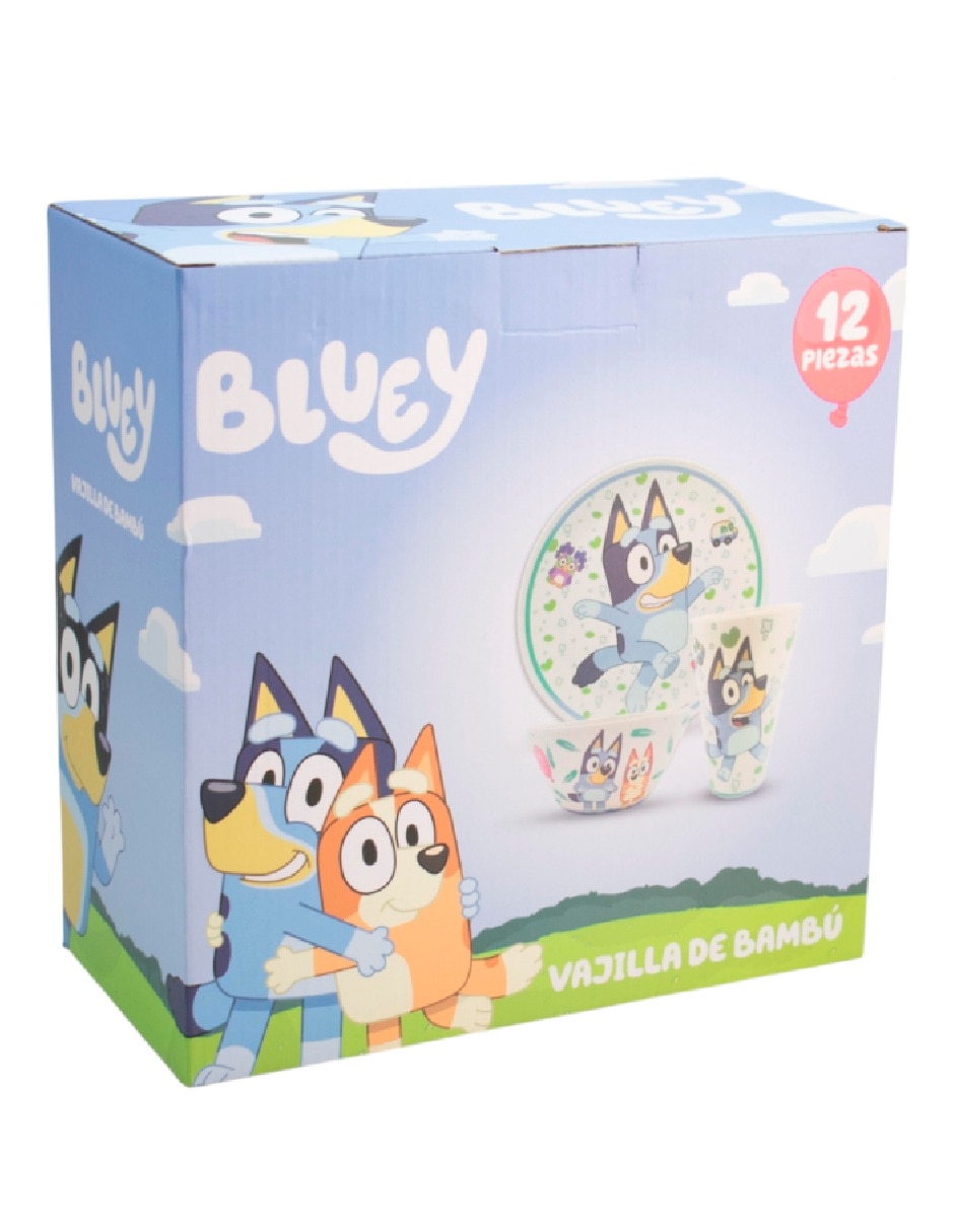 Vajilla cerrada bluey bluey de bambÏ para 4 personas