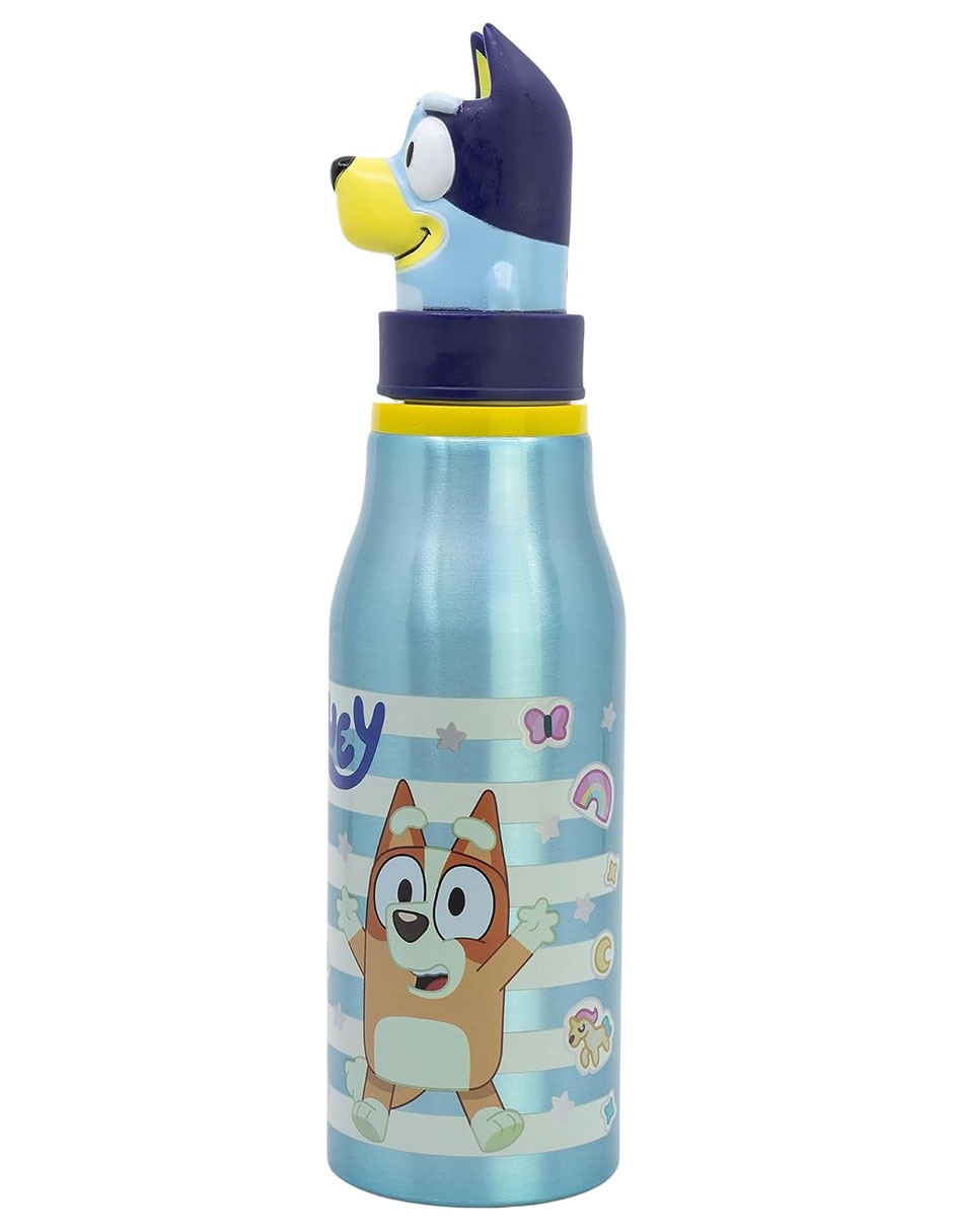 Botellade agua de plástico bluey con tapa rosca 600 ml 3