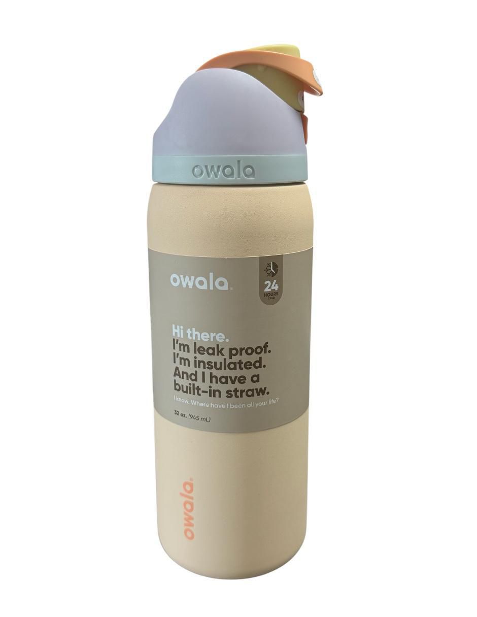 Termo owala "de" acero inoxidable stainless stell free sip "con tapa" rosca 946 ml