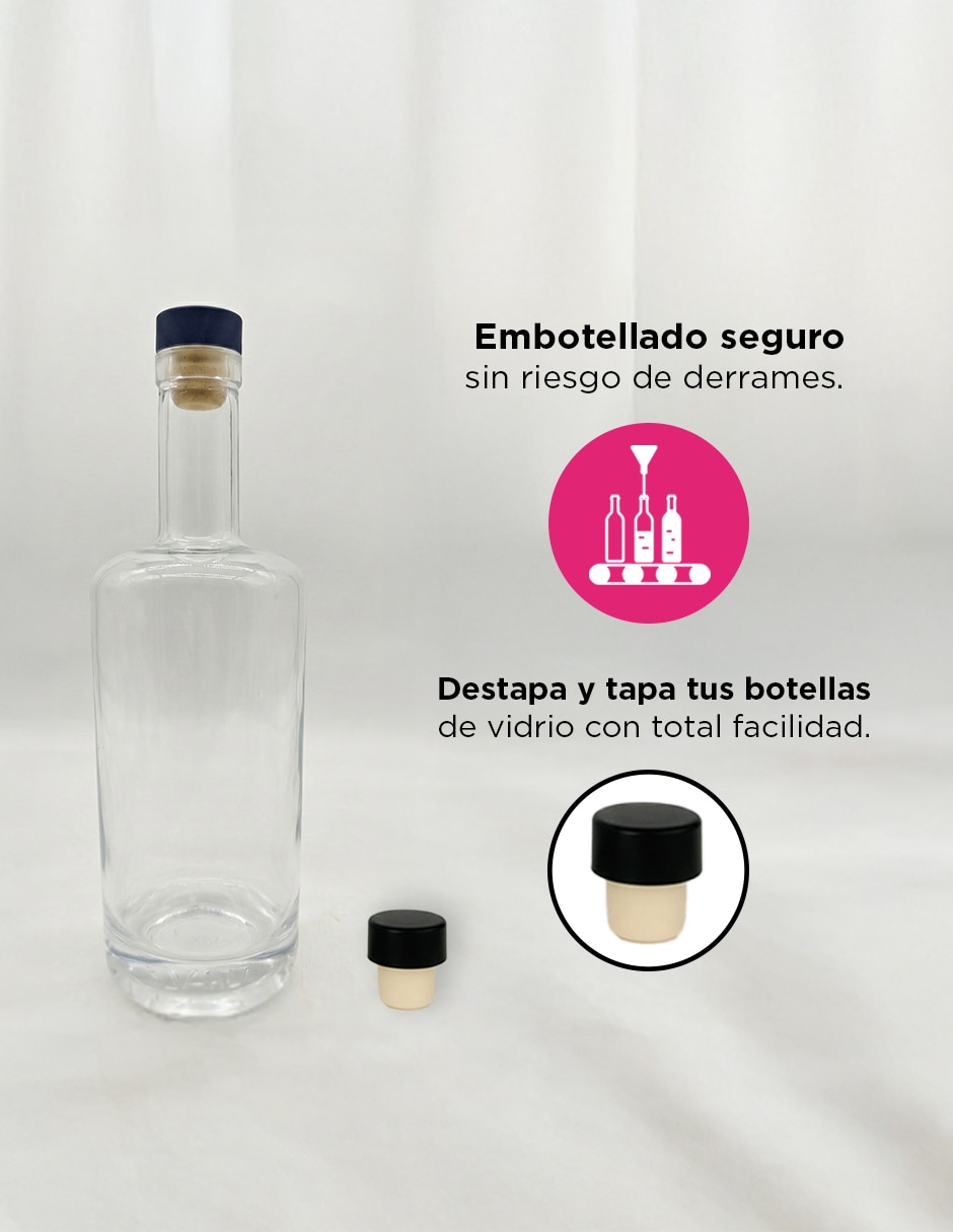 de Cristal Transparencia Premium con tapa No aplica 750 ml 2