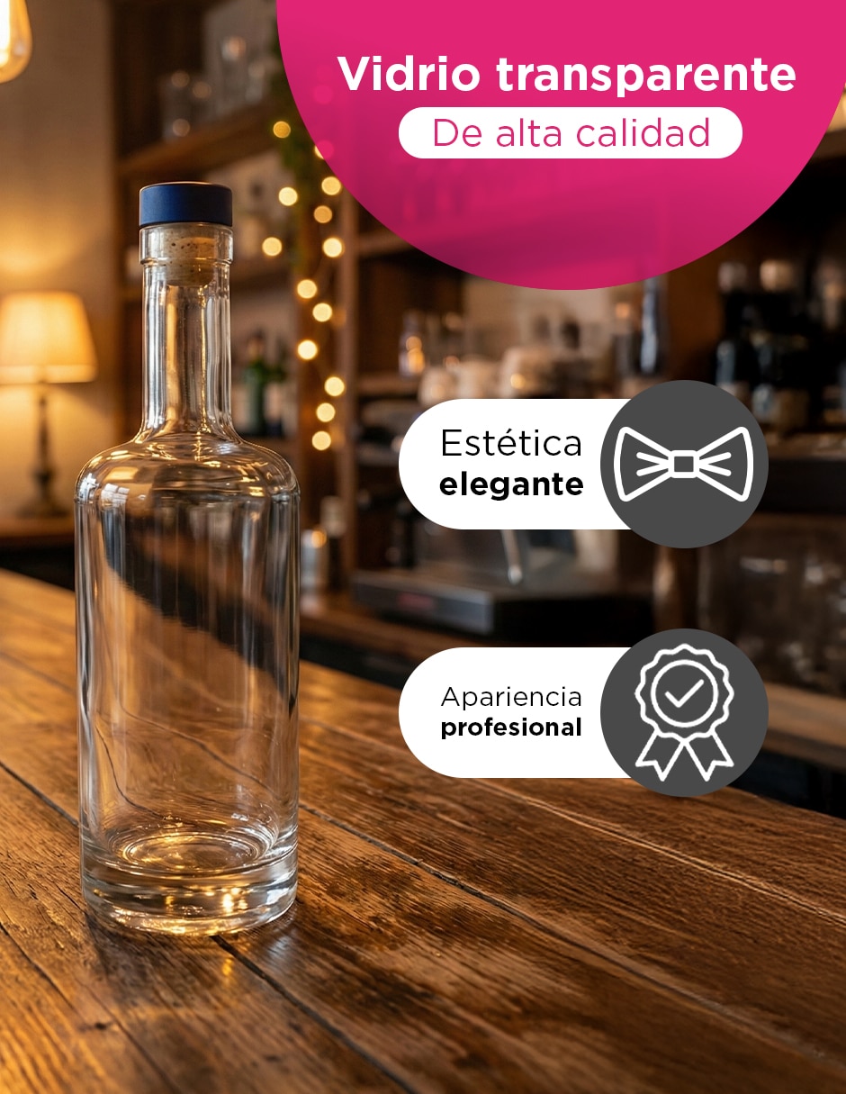 de Cristal Transparencia Premium con tapa No aplica 750 ml 7