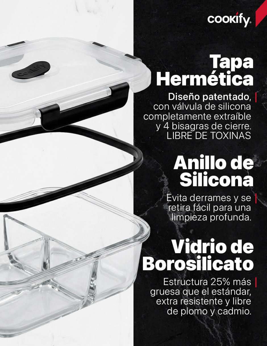 Set contenedores con división herméticos no aplica "de" vidrio 10 piezas "piezas" 6