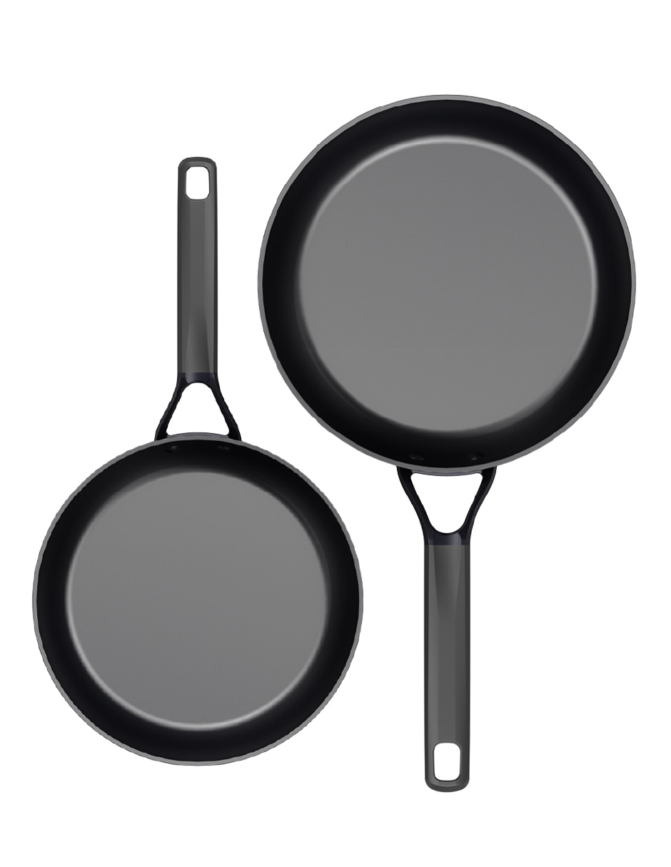 Set de sartenes de aluminio forjado 2 piezas