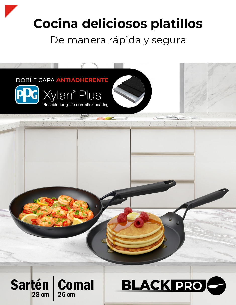 Set de sartenes de aluminio forjado 2 piezas 3