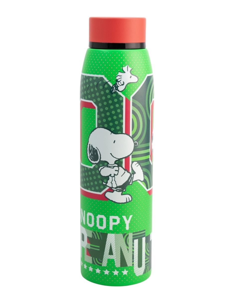 Termo de acero Snoopy mundial con tapa rosca 750 ml 1