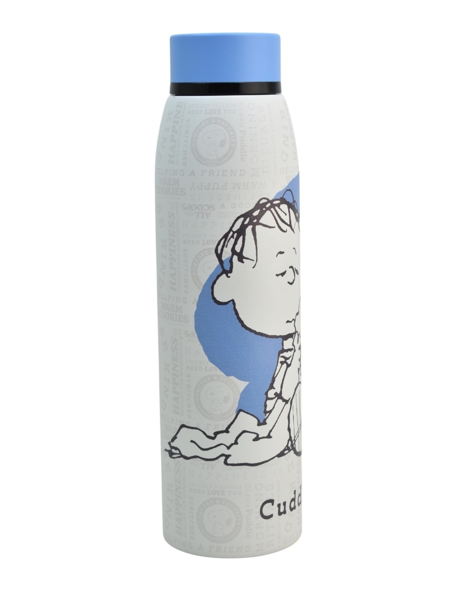 Termo de acero inoxidable Snoopy con tapa rosca 550 ml 5