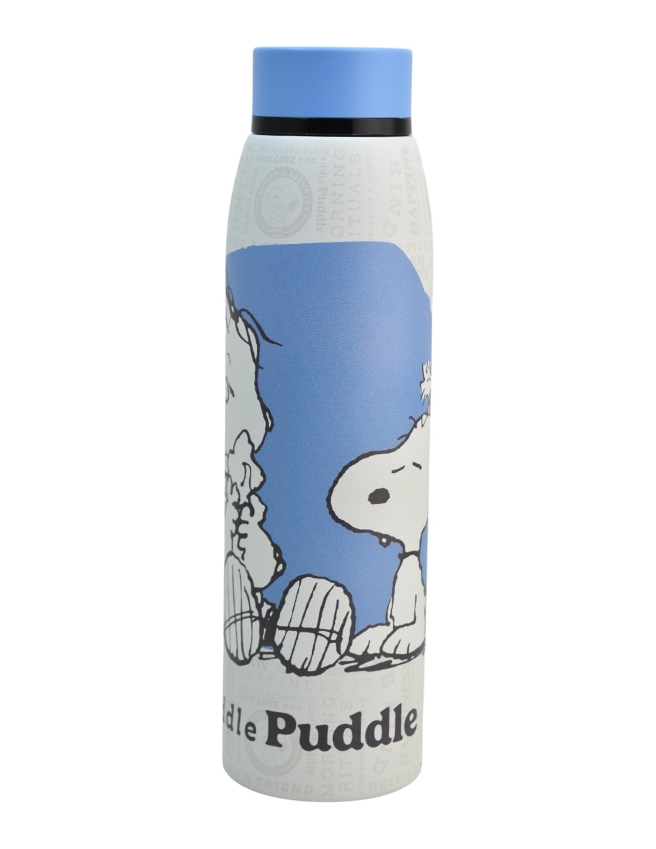 Termo de acero inoxidable Snoopy con tapa rosca 550 ml 4