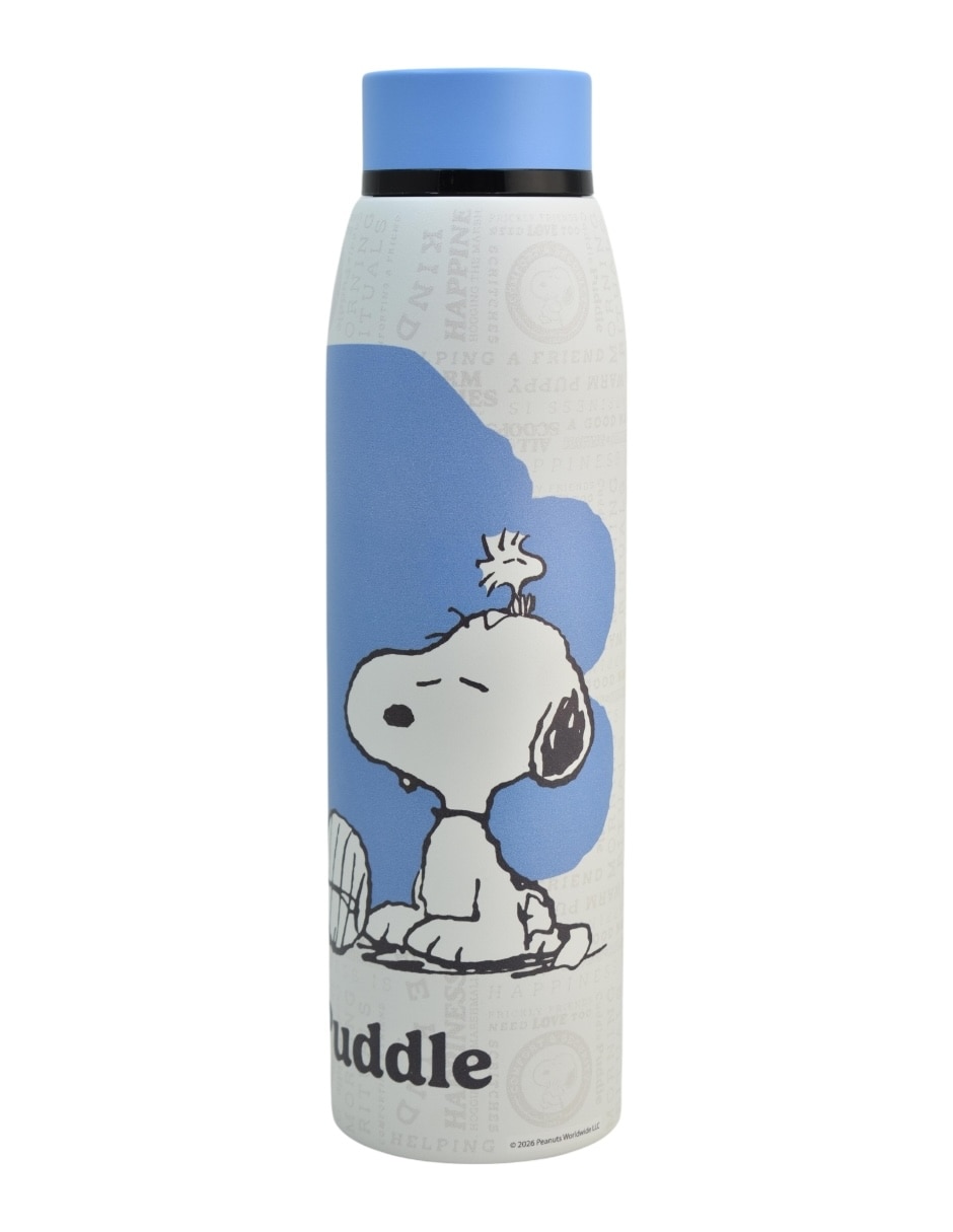 Termo de acero inoxidable Snoopy con tapa rosca 550 ml 3