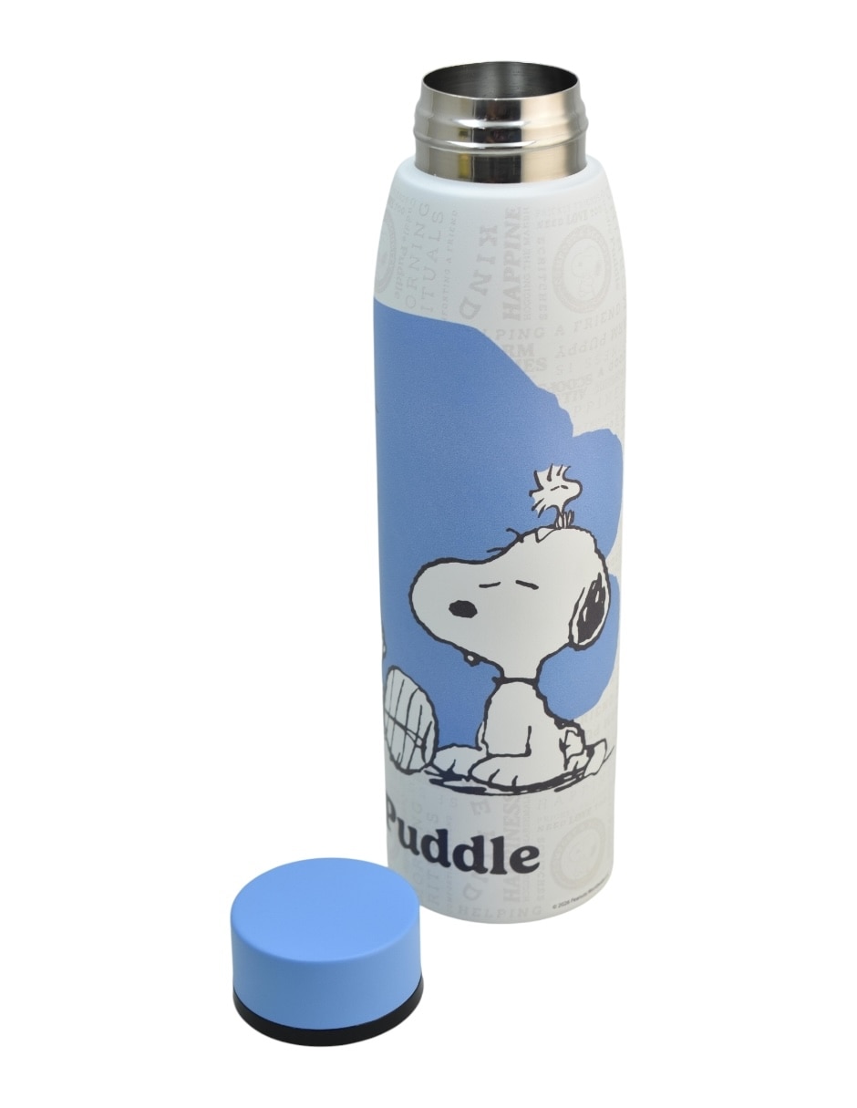 Termo de acero inoxidable Snoopy con tapa rosca 550 ml 2