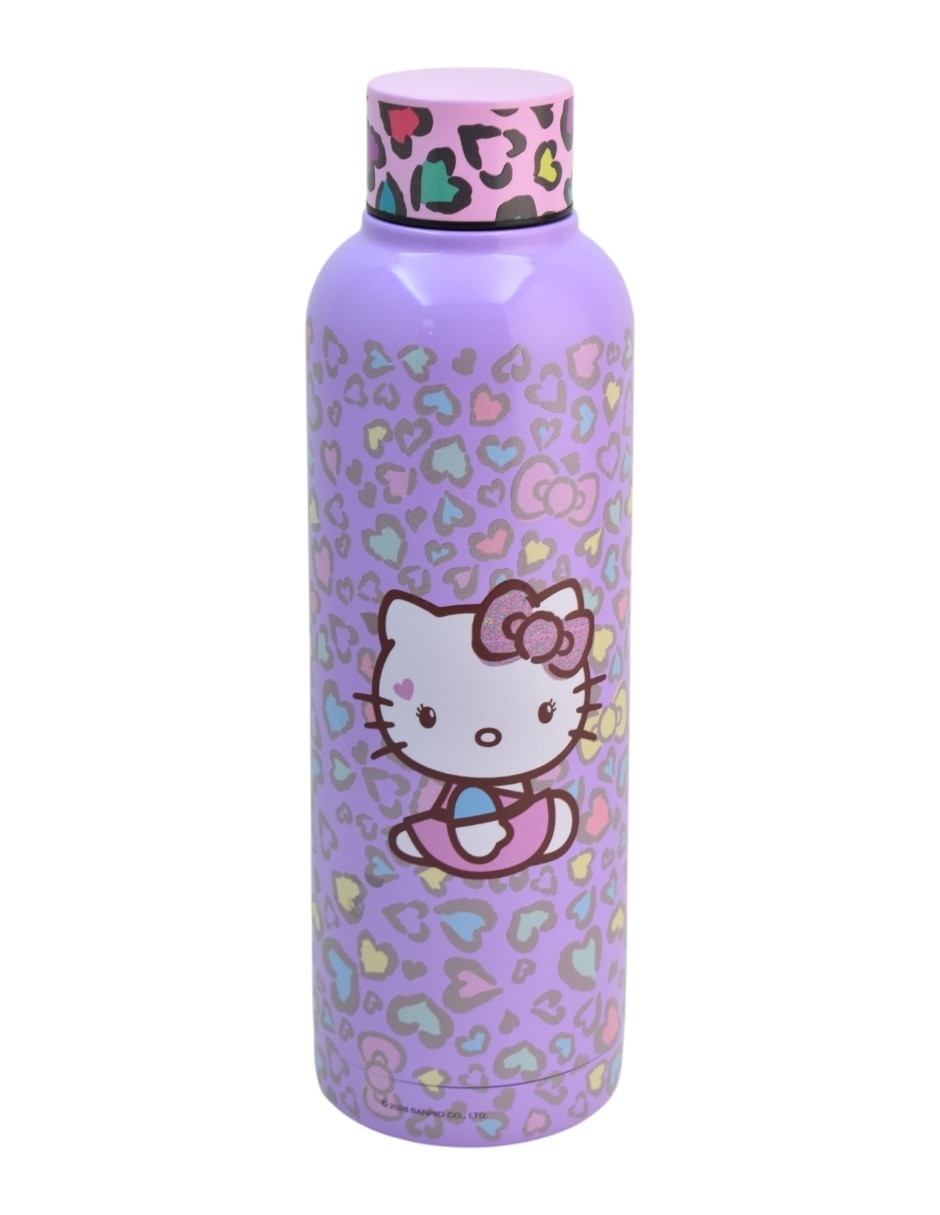 Termo de acero inoxidable Hello Kitty con tapa rosca 500 ml 4