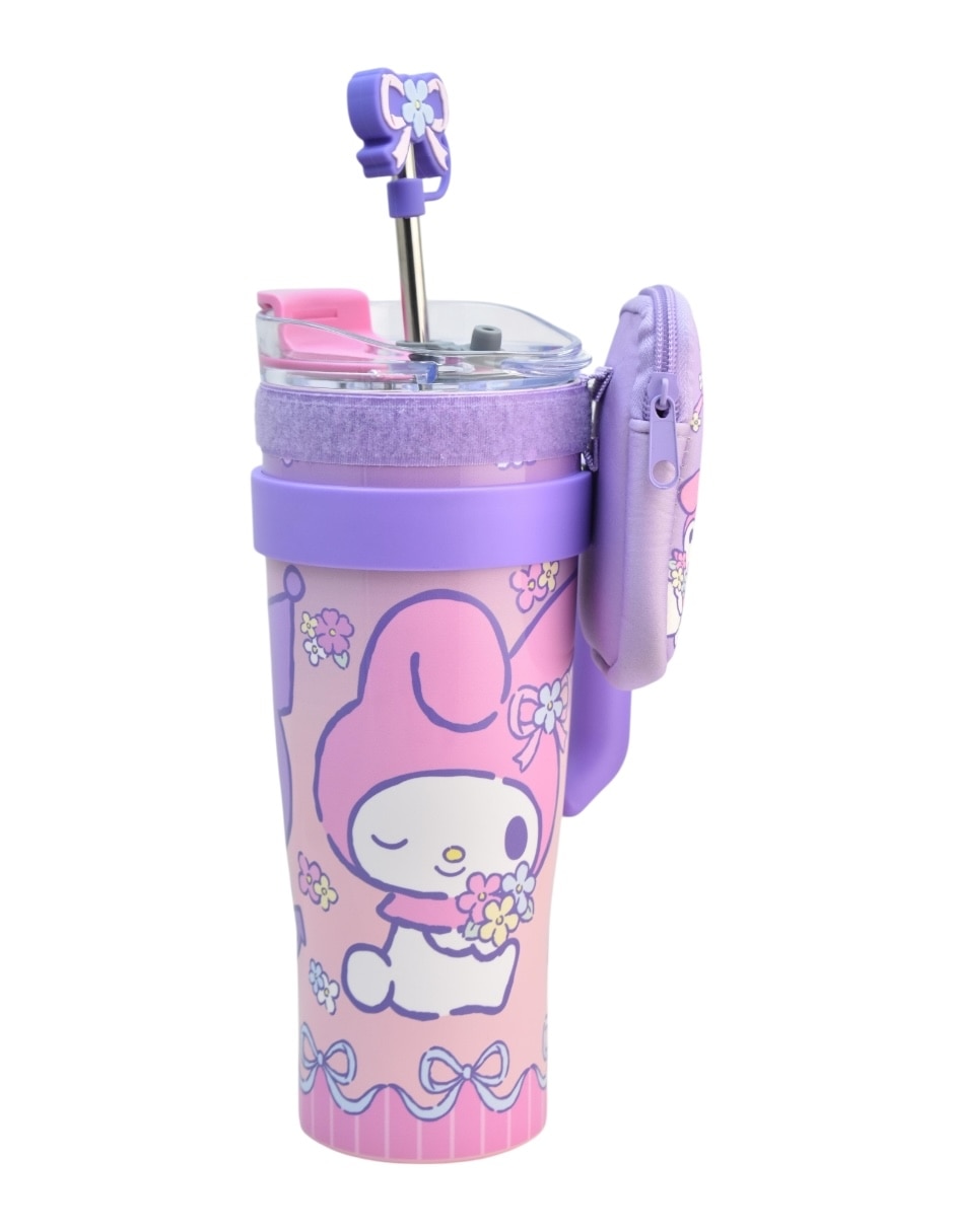 Termo de acero inoxidable Sanrio con tapa rosca 1.2 L 4