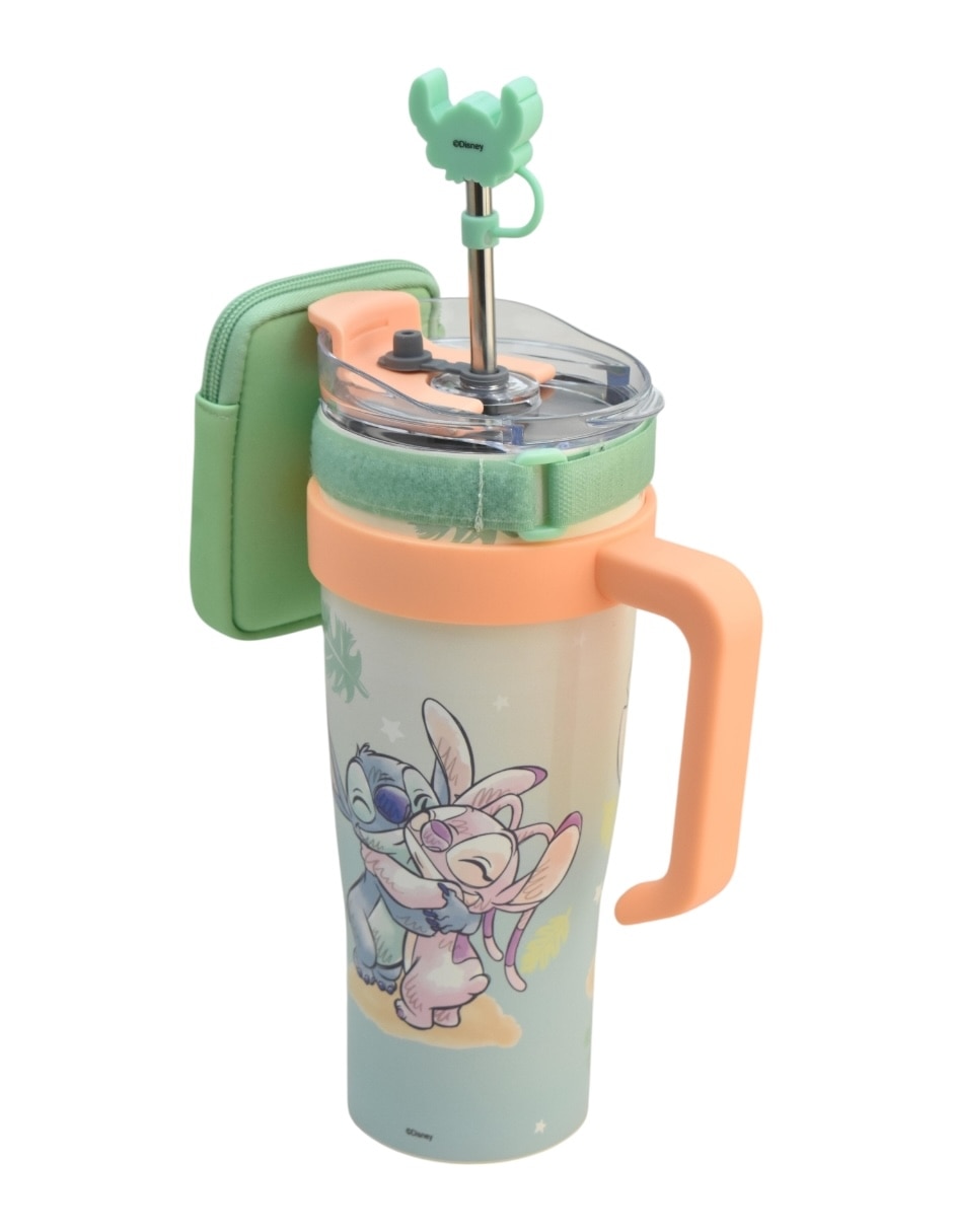 Termo de acero inoxidable Stitch con tapa rosca 1.2 l