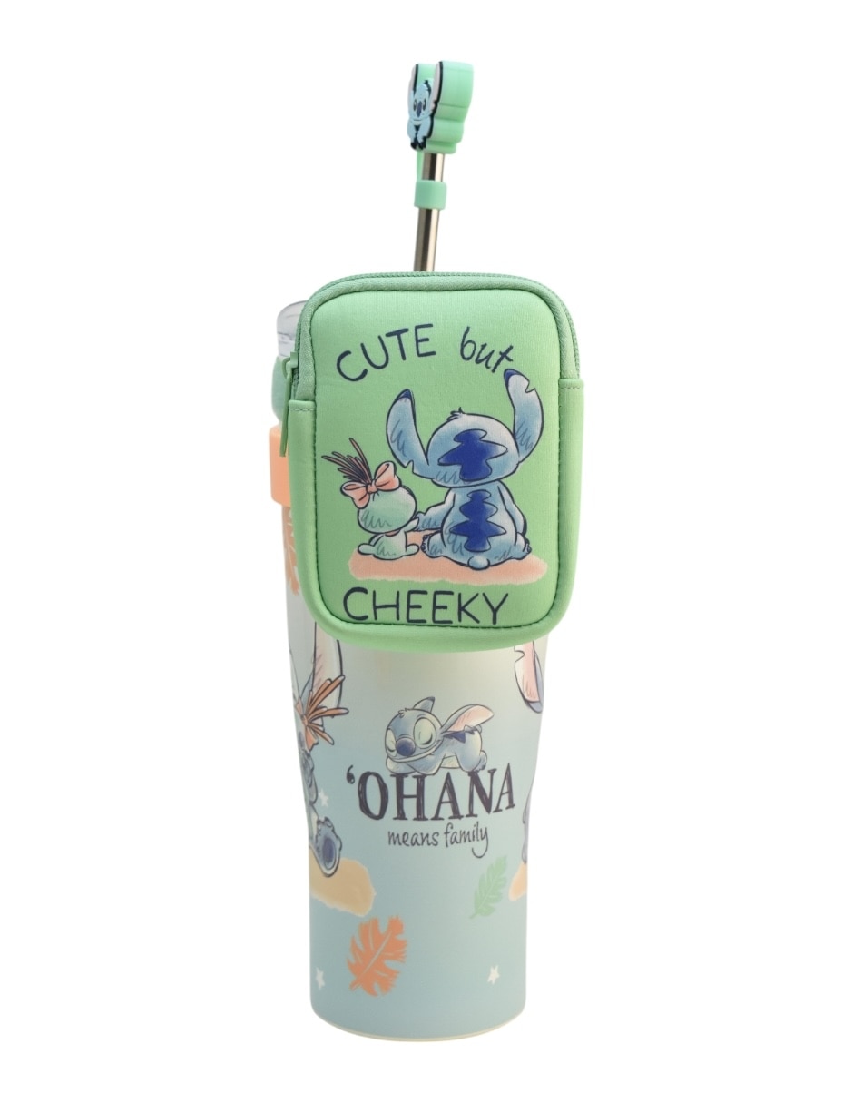 Termo de acero inoxidable Stitch con tapa rosca 1.2 l