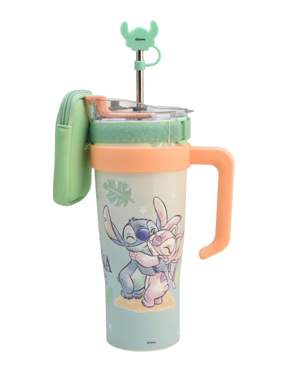Termo de acero inoxidable Stitch con tapa rosca 1.2 l