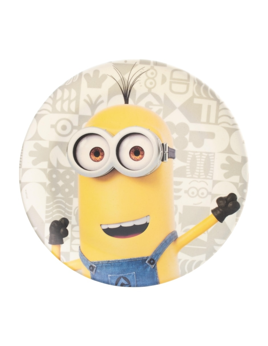 Vajilla cerrada Minions de bambú para 4 personas 12