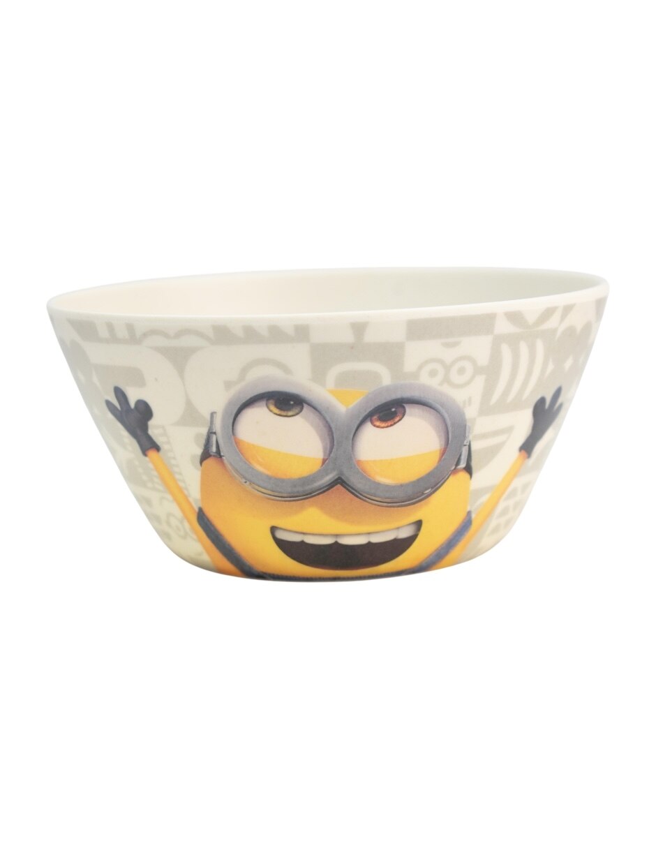 Vajilla cerrada Minions de bambú para 4 personas 13
