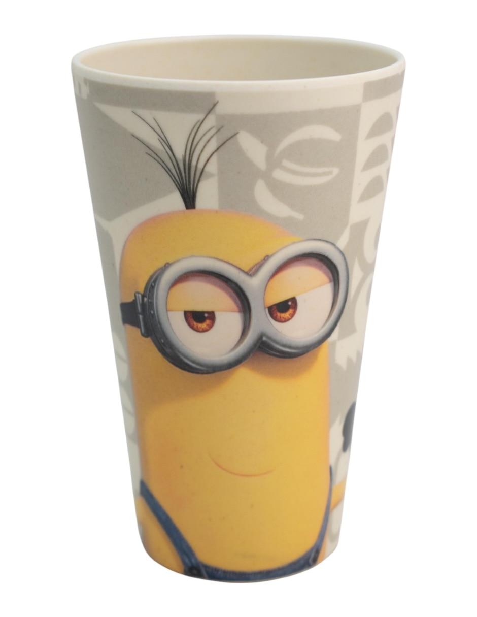 Vajilla cerrada Minions de bambú para 4 personas 3