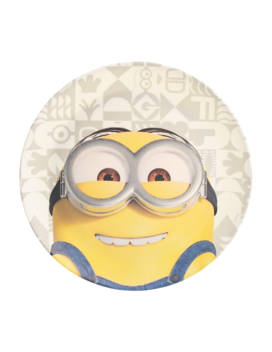 Vajilla cerrada Minions de bambú para 4 personas 5