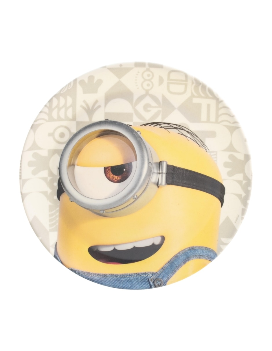 Vajilla cerrada Minions de bambú para 4 personas 8