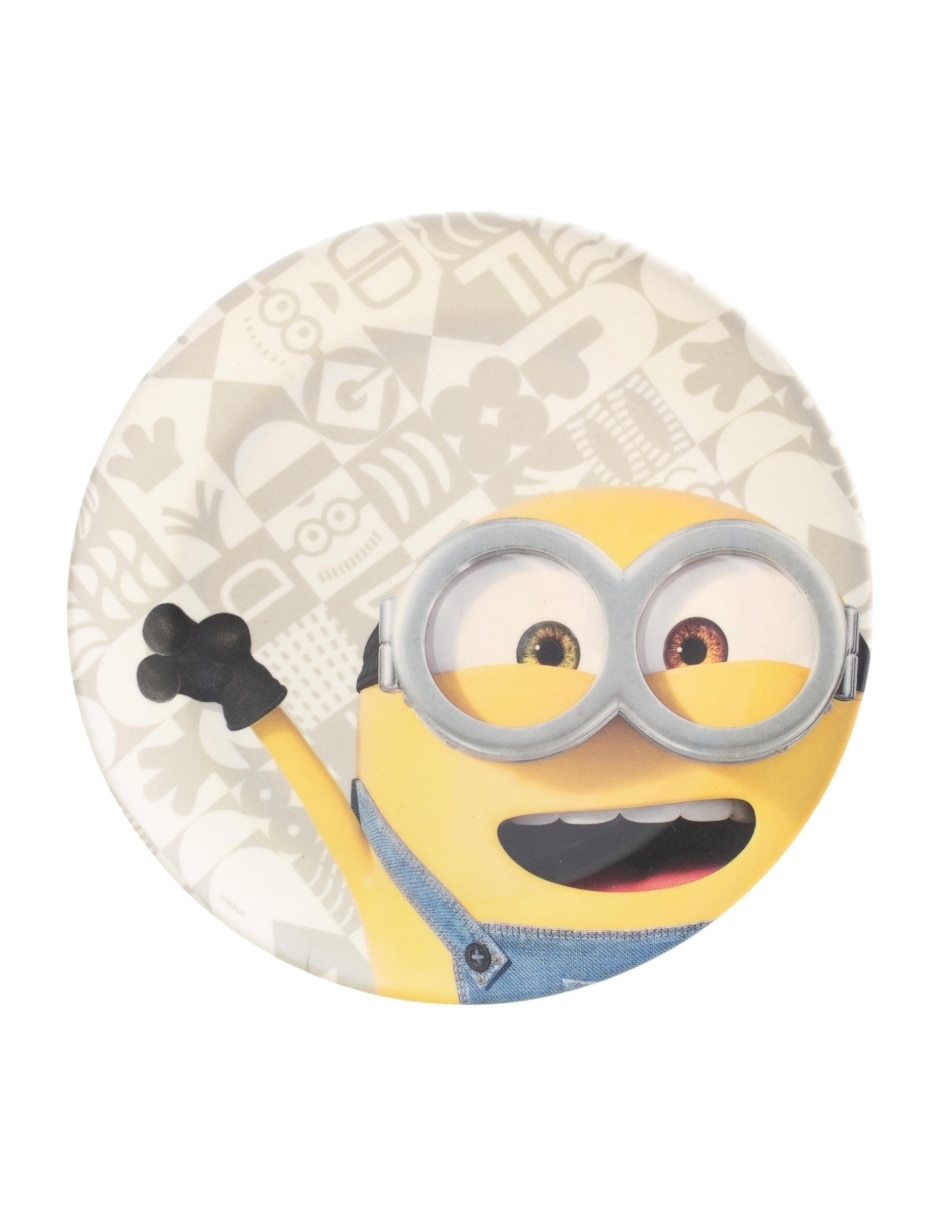 Vajilla cerrada Minions de bambú para 4 personas 10
