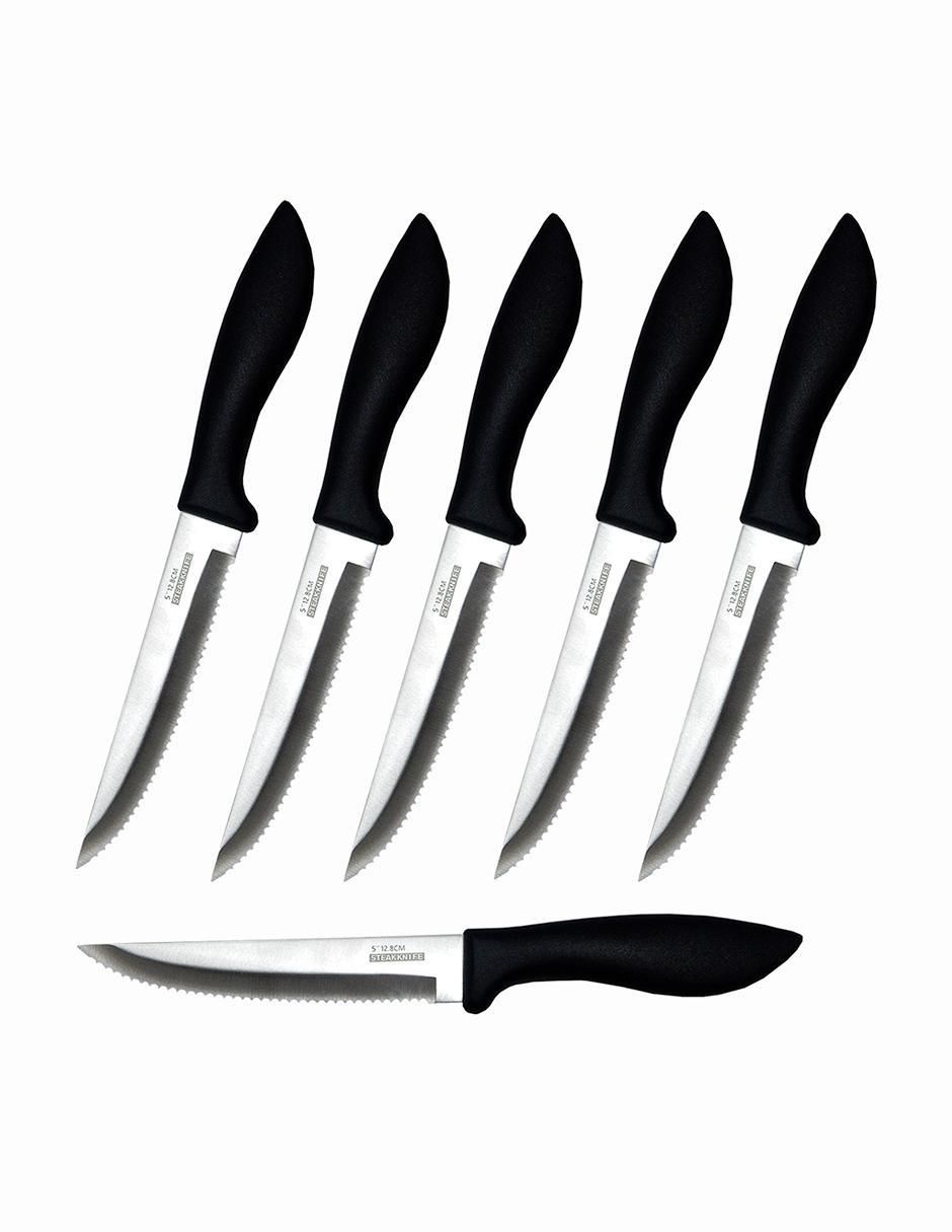 Set de cuchillos para carne aquila 6 piezas