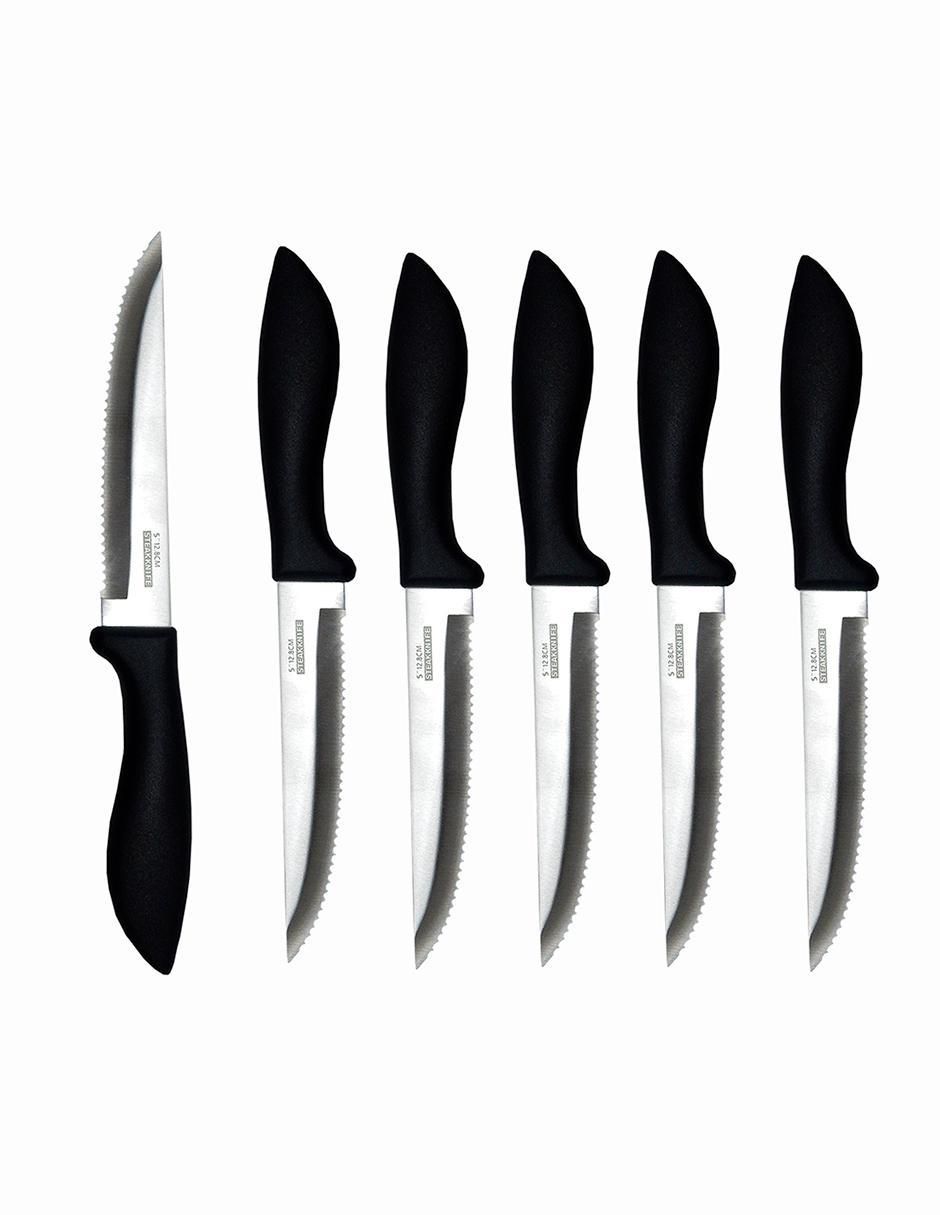 Set de cuchillos para carne aquila 6 piezas