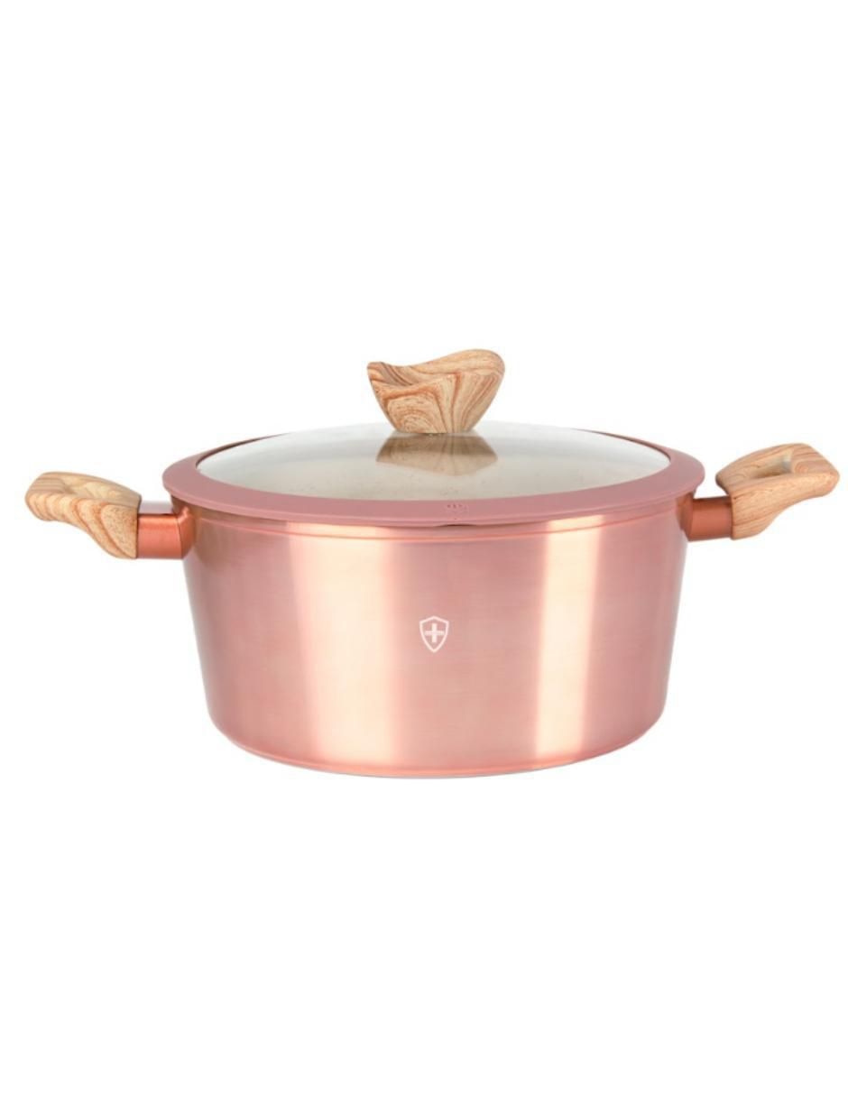 Batería de cocina SSBAT10B2 de aluminio esmaltado antiadherente minerales naturales 10 piezas 6